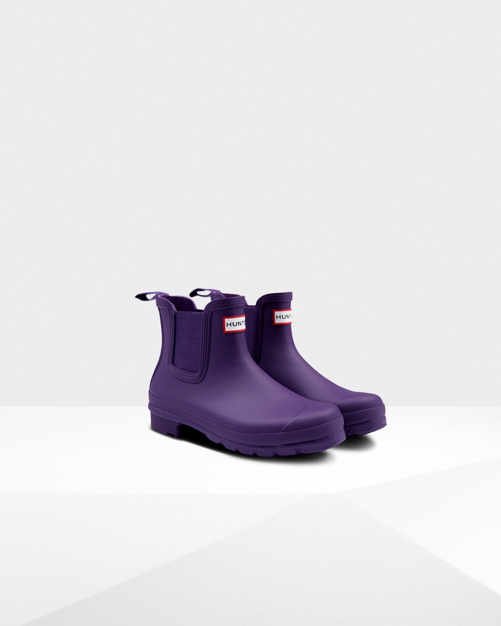 Hunter Original Chelsea Boots - Online Store Womens Blue Purple - JMPYAC285